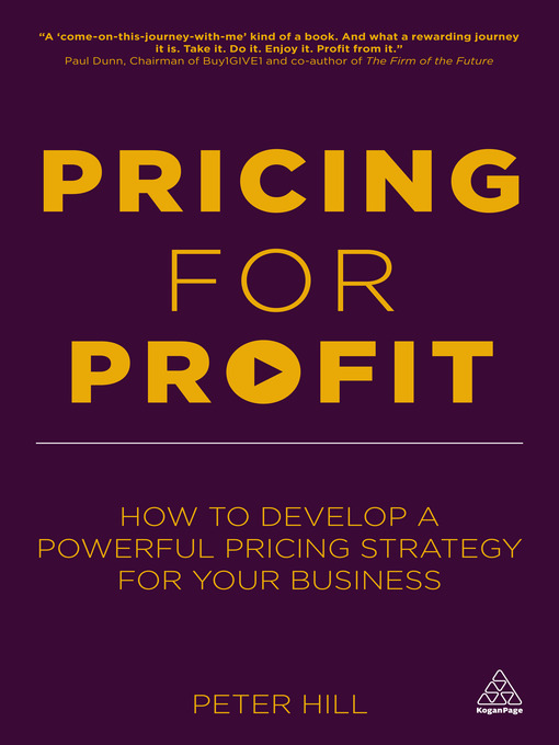 Title details for Pricing for Profit by Peter Hill - Available